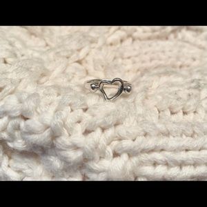 Tiffany & Co Elsa Peretti heart ring size 6